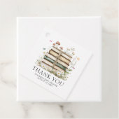 水彩フローラブックベビーシャワーありがとう フェイバータグ (インサイチュ)