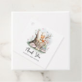 水彩フローラブックベビーシャワーありがとう フェイバータグ (インサイチュ)