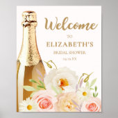 水彩フローラブライダルシャワーへようこそ ポスター (正面)