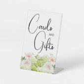 水彩フローラブライダルシャワーギフト 台座サイン (正面)