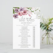 水彩フローラブライダルシャワーゲーム (スタンド正面)