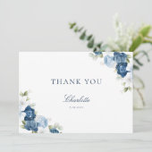 水彩フローラブライダルシャワーサンキューカード 招待状 (スタンド正面)
