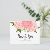 水彩フローラブライダルシャワーサンキューカード 招待状 (スタンド正面)