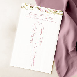 水彩フローラブライダルシャワードレスゲーム