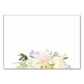 水彩フローラブライダルシャワーレシピカード テーブルナンバー (裏面)