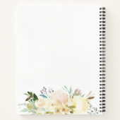 水彩フローラブライダルシャワーレシピ本 ノートブック (裏面)