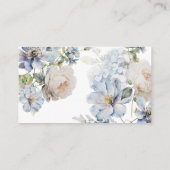 水彩フローラブライダルシャワーレシピ要求 エンクロージャーカード (裏面)
