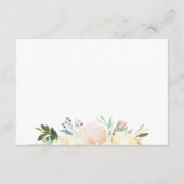 水彩フローラブライダルシャワーレシピ エンクロージャーカード (裏面)