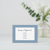 水彩フローラブライダルシャワーレジストリ エンクロージャーカード (スタンド正面)