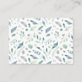 水彩フローラブライダルシャワーレジストリ エンクロージャーカード (裏面)