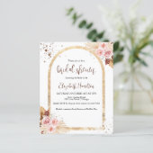 水彩フローラブライダルシャワー予算招待状 (スタンド正面)