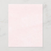 水彩フローラブライダルシャワー予算招待状 (裏面)