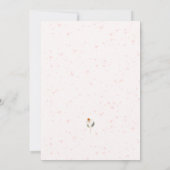 水彩フローラブライダルシャワー 招待状 (裏面)