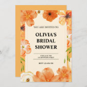 水彩フローラブライダル招待 招待状 (正面/裏面)