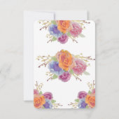 水彩フローラブライトR.S.V.P. 出欠カード (裏面)