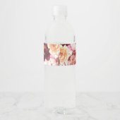 水彩フローラブルガン結婚ディ ペットボトルラベル (裏面)