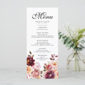 水彩フローラブルゴーニュ詳細メニュ結婚ーズ メニュー (スタンド正面)