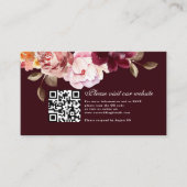 水彩フローラブルゴーニュ詳細&QRコード エンクロージャーカード (正面)