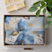 水彩フローラブルーポピー 薄葉紙 (ギフト)