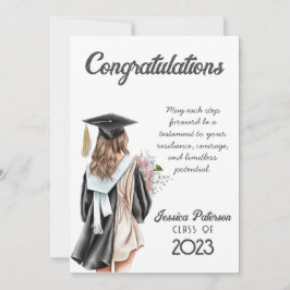 水彩フローラブロンドガールおめでとう