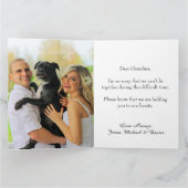 水彩フローラブーケ考えるの写真 カード (内部)