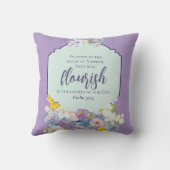 水彩フローラブーケ聖なる書物、 経典両面 クッション (裏面)