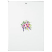 水彩フローラブーケ クリップボード (裏面)