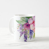 水彩フローラブーケ コーヒーマグカップ (正面左)