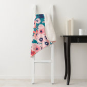 水彩フローラブーケ:ヴィンテージ牡丹。 シェルパブランケット (インサイチュ)