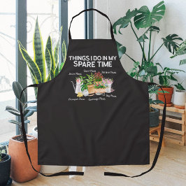 水彩フローラプラントおもしろい引用文ガーデニング エプロン