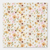 水彩フローラプリント質壁紙 壁紙 (正面)