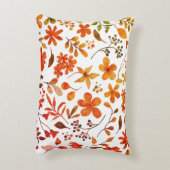 水彩フローラプリント アクセントクッション (裏面(縦))