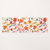 水彩フローラプリント ヨガマット (裏面(横))