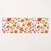 水彩フローラプリント ヨガマット (正面(横))