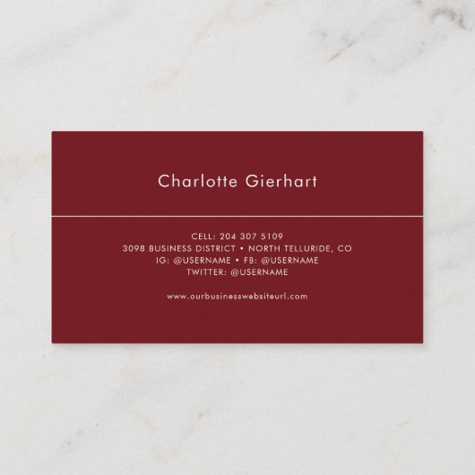 水彩フローラプロフェッショナルフローリスト 名刺 (裏面)