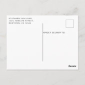 水彩フローラベビーシャワーありがとう ポストカード (裏面)