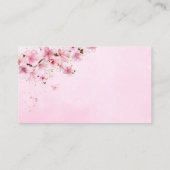 水彩フローラベビーシャワーおむつラッフルチケット エンクロージャーカード (裏面)