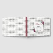 水彩フローラベビーシャワーゲストブック ゲストブック (全面)