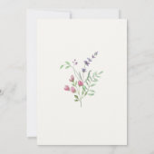 水彩フローラベビーシャワー招待状 招待状 (裏面)