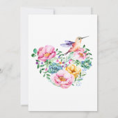 水彩フローラベビーシャワー招待状 招待状 (裏面)