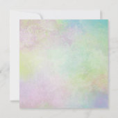 水彩フローラベビーシャワー 招待状 (裏面)