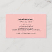 水彩フローラベーカリー転がのピンパティスリー 名刺 (裏面)