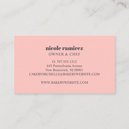 水彩フローラベーカリー転がのピンパティスリー 名刺 (裏面)