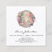 水彩フローラペンタグラムスクエア名刺 スクエア名刺 (裏面)