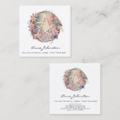 水彩フローラペンタグラムスクエア名刺 スクエア名刺 (正面/裏面)