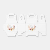 水彩フローラボホパンパスグラス結婚式の引き出物 フェイバーボックス (折り畳みなし)