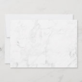 水彩フローラボーバラ金ゴールド幾何結婚の サンキューカード (裏面)