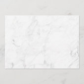 水彩フローラボーバラ金ゴールド幾何結婚の サンキューカード (裏面)