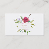 水彩フローラポジス名刺 名刺 (裏面)