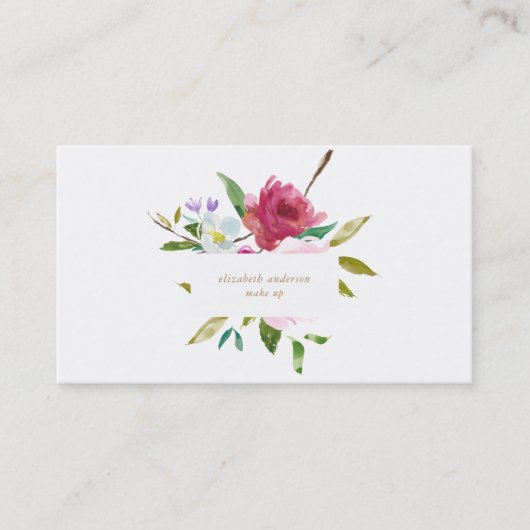 水彩フローラポジス名刺 名刺 (正面)